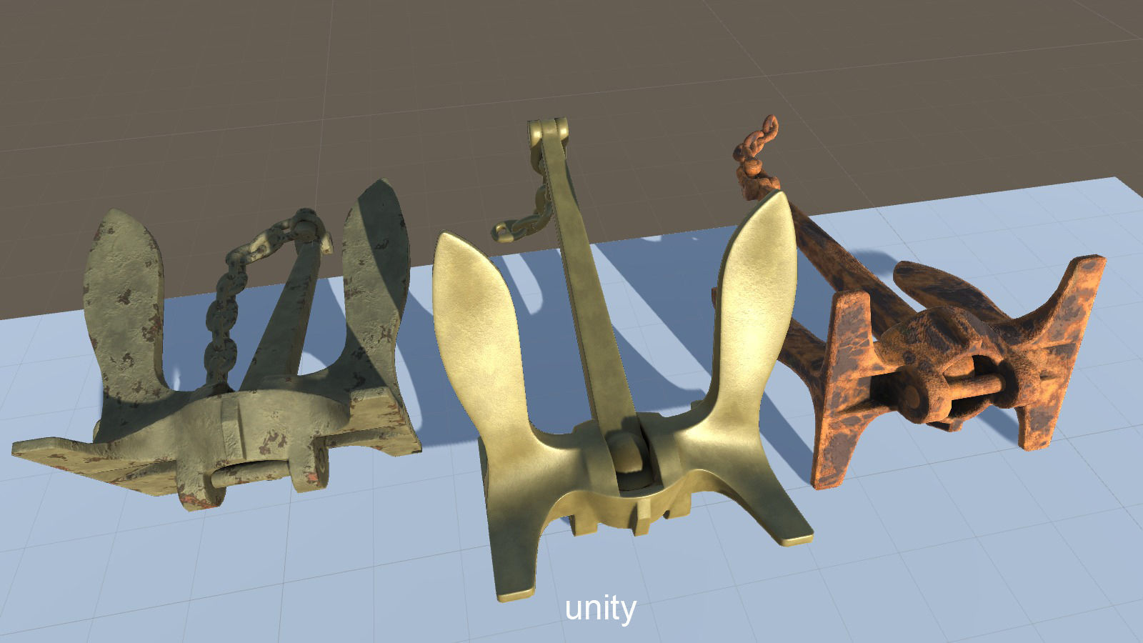 Baldt anchor Low-poly 3D model_2