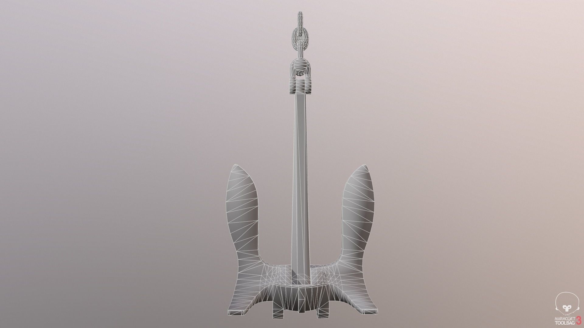 Baldt anchor Low-poly 3D model_5