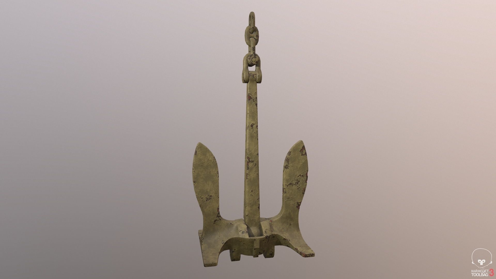 Baldt anchor Low-poly 3D model_11