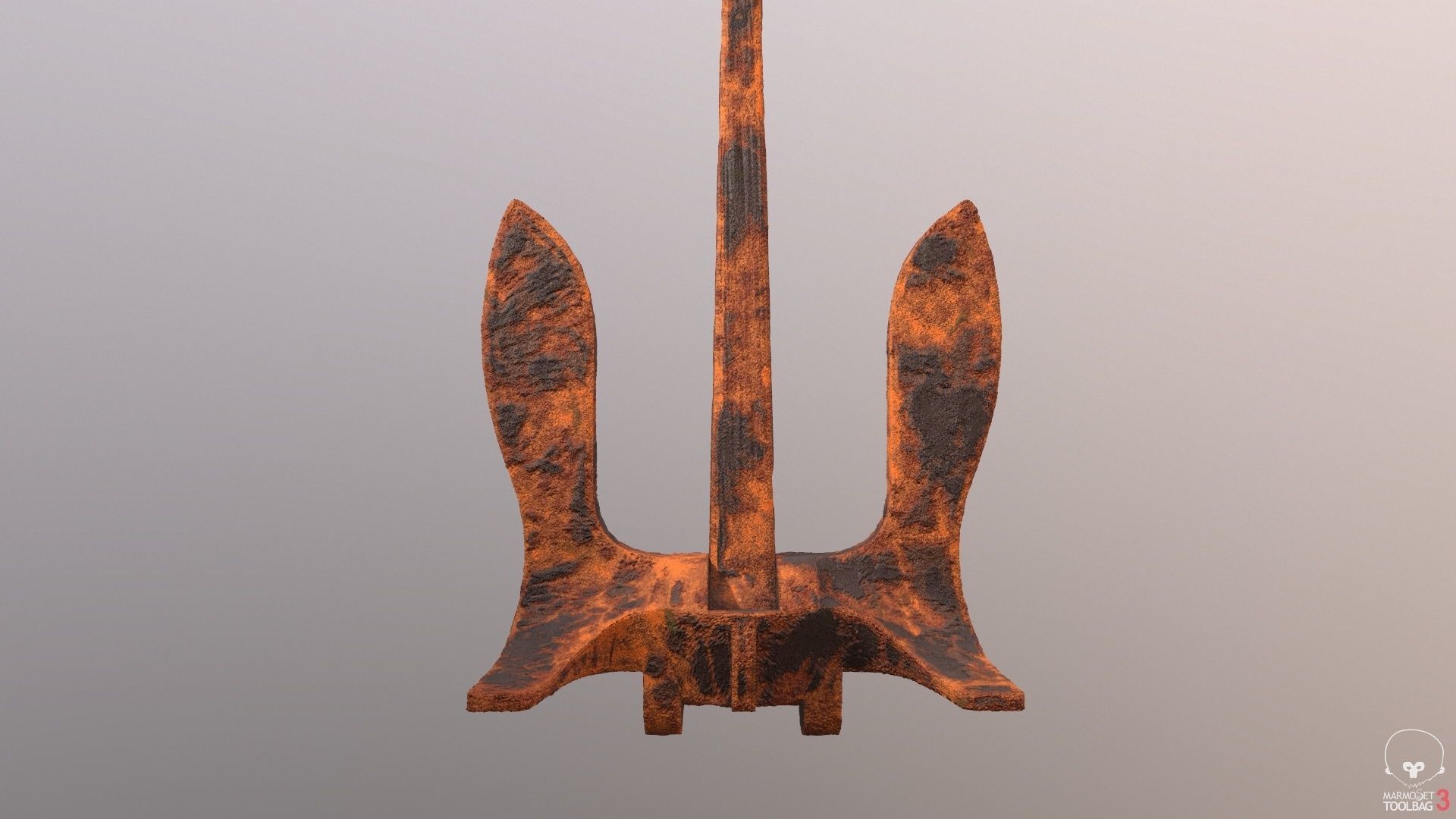 Baldt anchor Low-poly 3D model_13