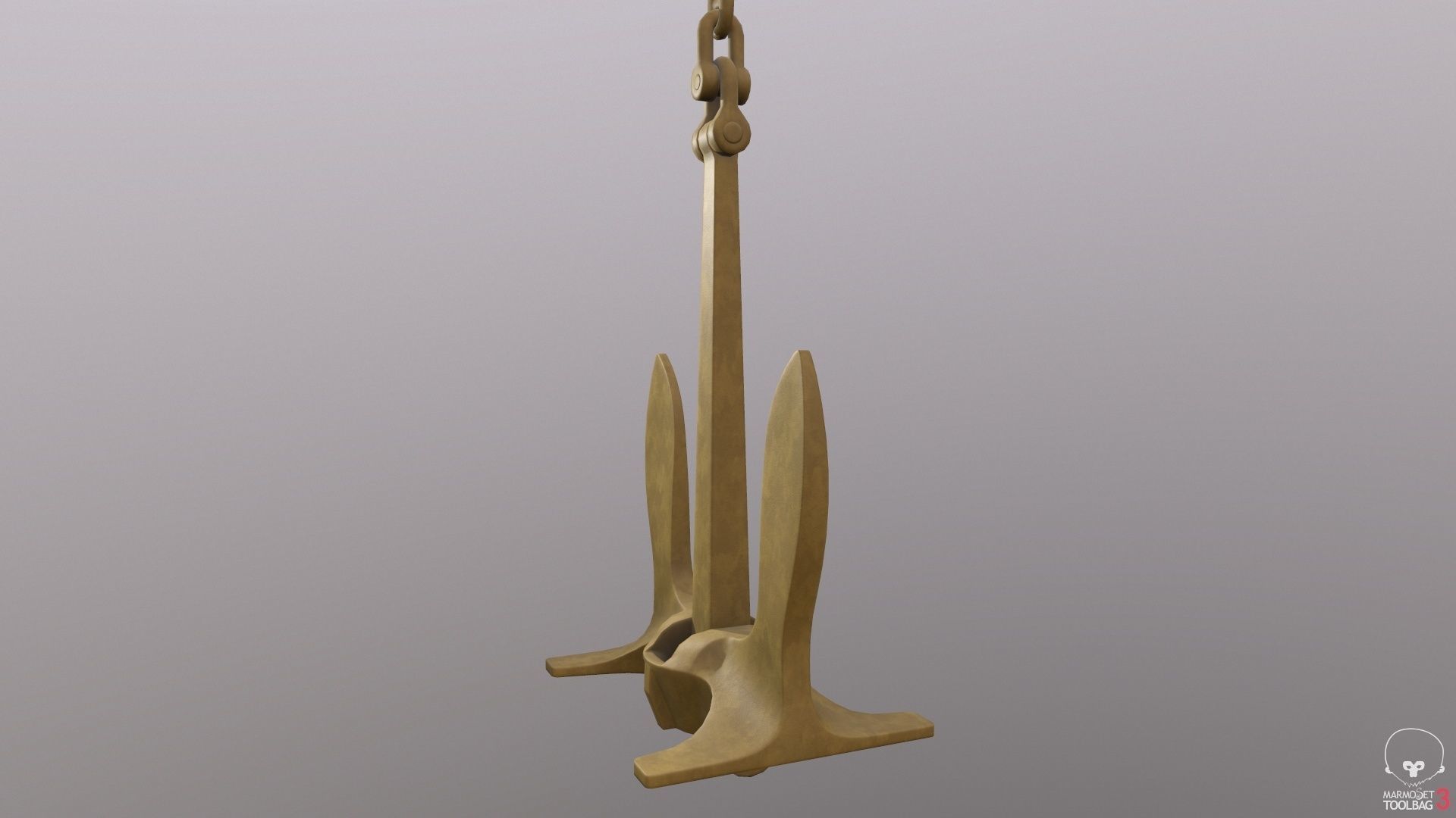 Baldt anchor Low-poly 3D model_16
