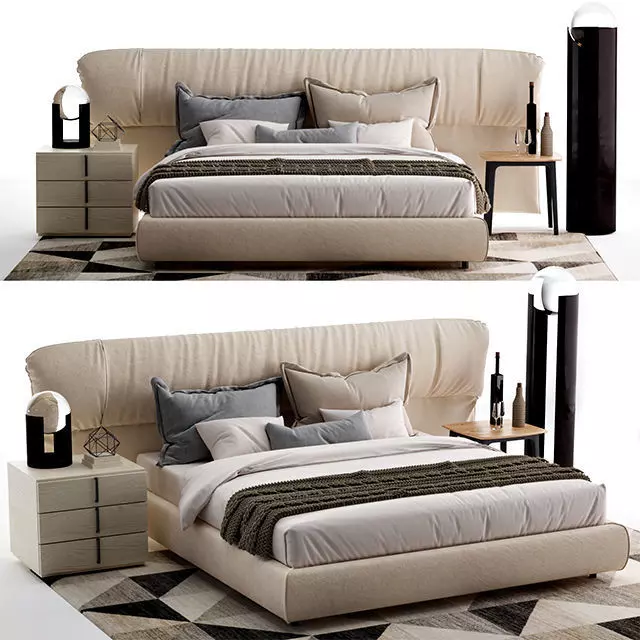 Softwing Flou bed 3D model_0