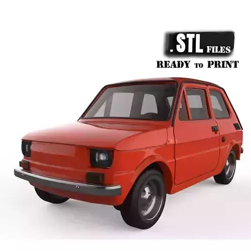 Maluch Polskifiat 126 STL printable scale model for RC  diecast  3D print model