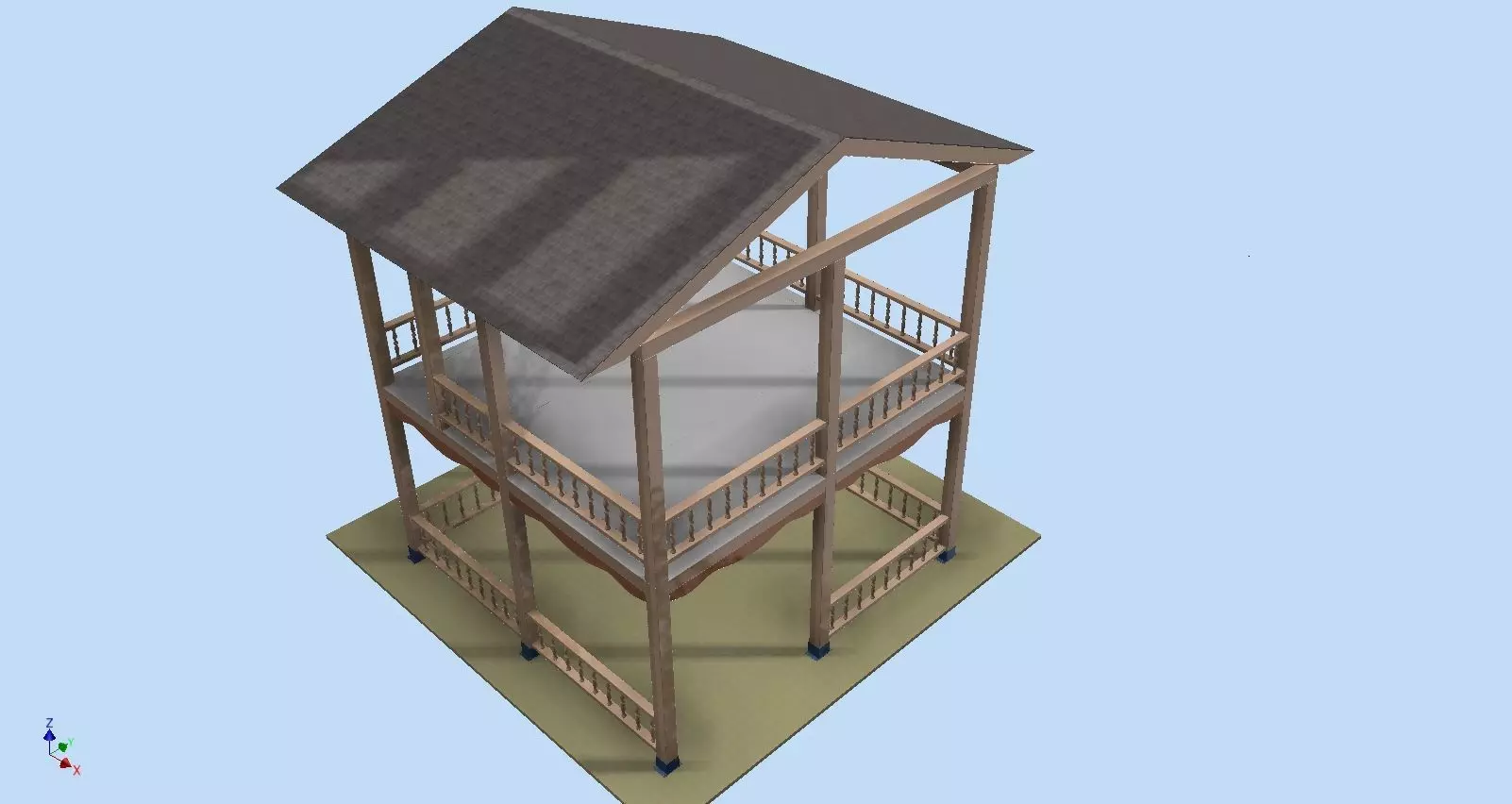 WOODEN CARD 3D model_0