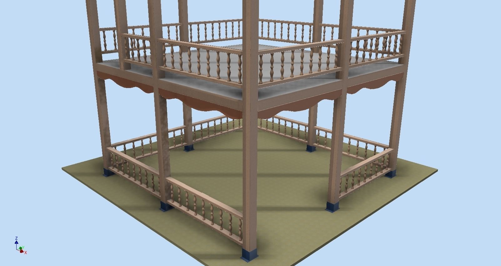 WOODEN CARD 3D model_3