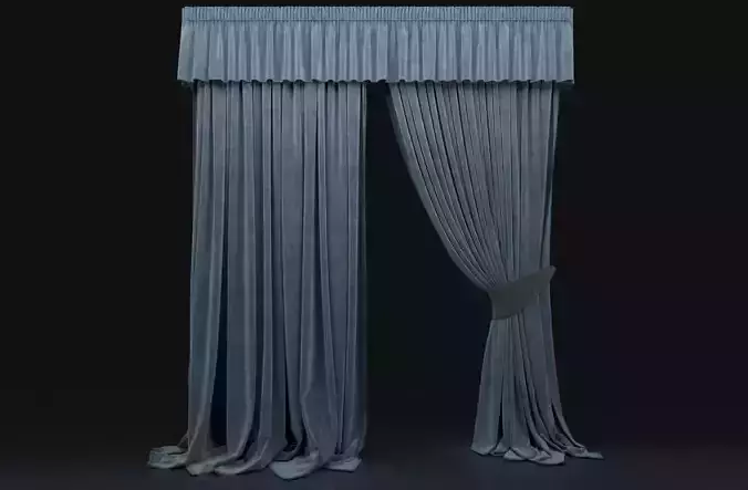 Curtain Blue-14