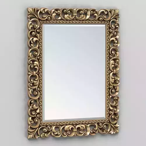 Rectangle mirror frame 003 3D model