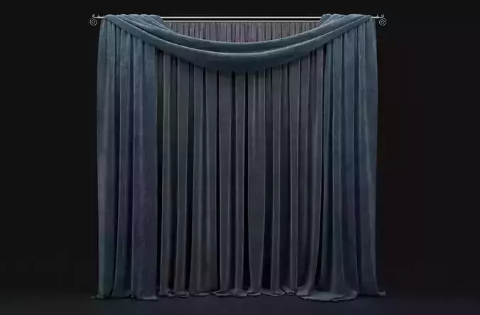 Curtain Blue-6