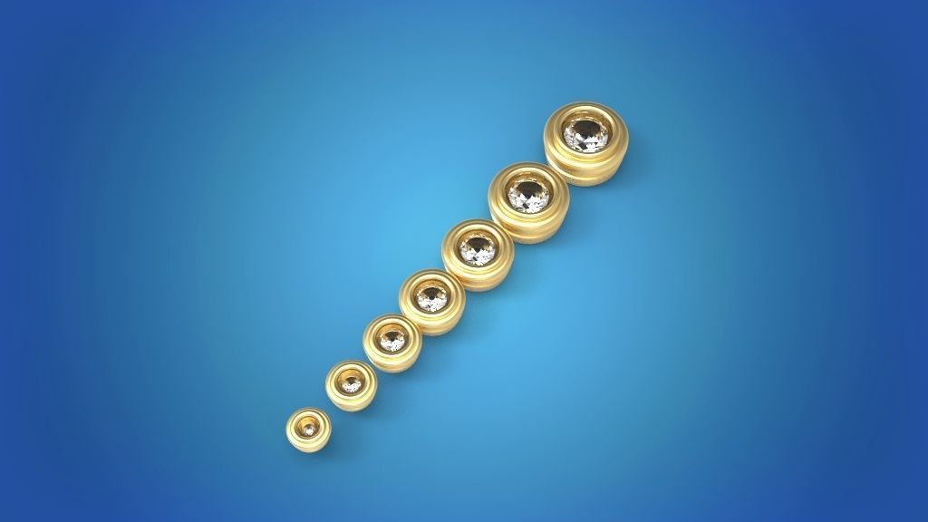 special bezels  7 parts 3D print model_1