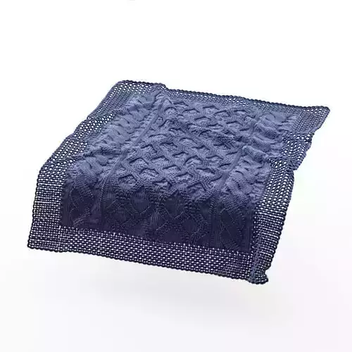 Fabric knitted blanket