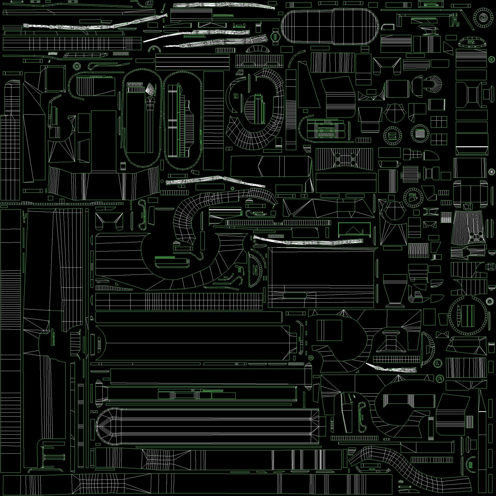FN P90 Submachine Gun AAA Game Ready Asset Low-poly 3D model_13