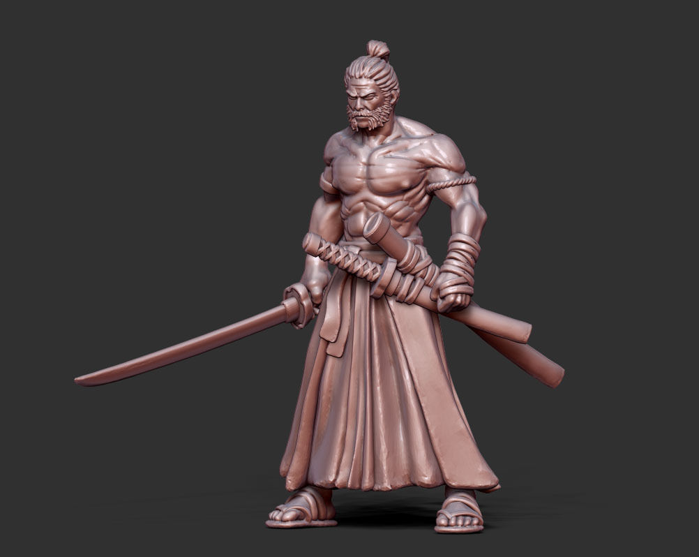 Ronin - Nobu V2 35 mm scale 3D print model_4