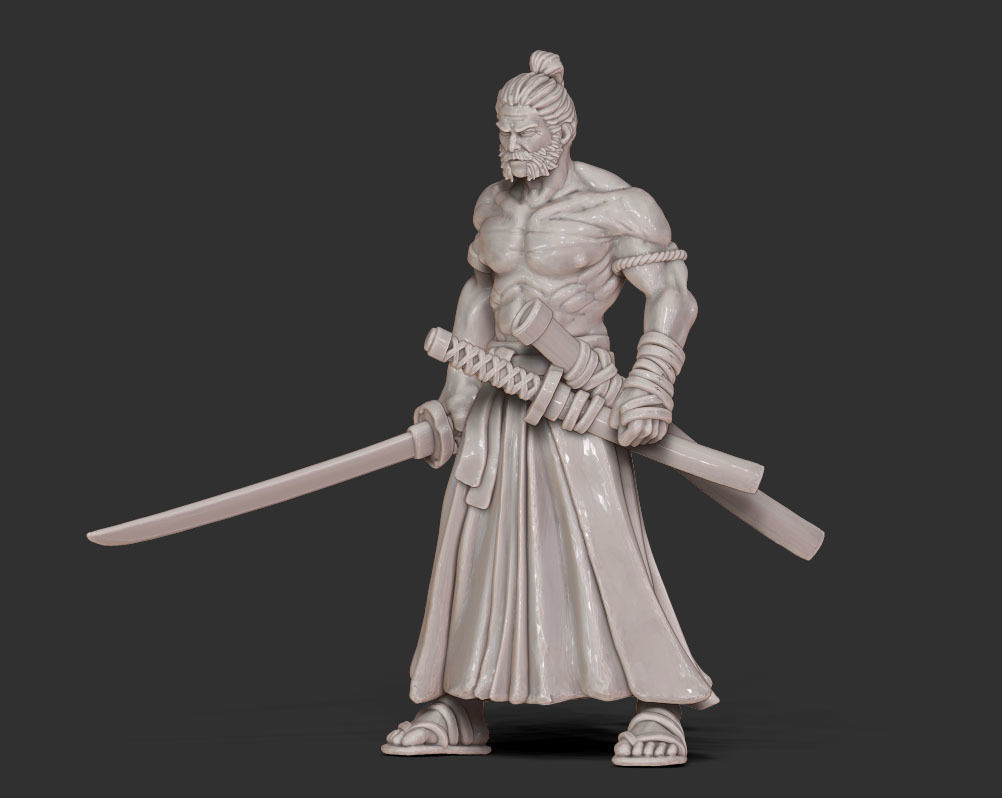 Ronin - Nobu V2 35 mm scale 3D print model_1