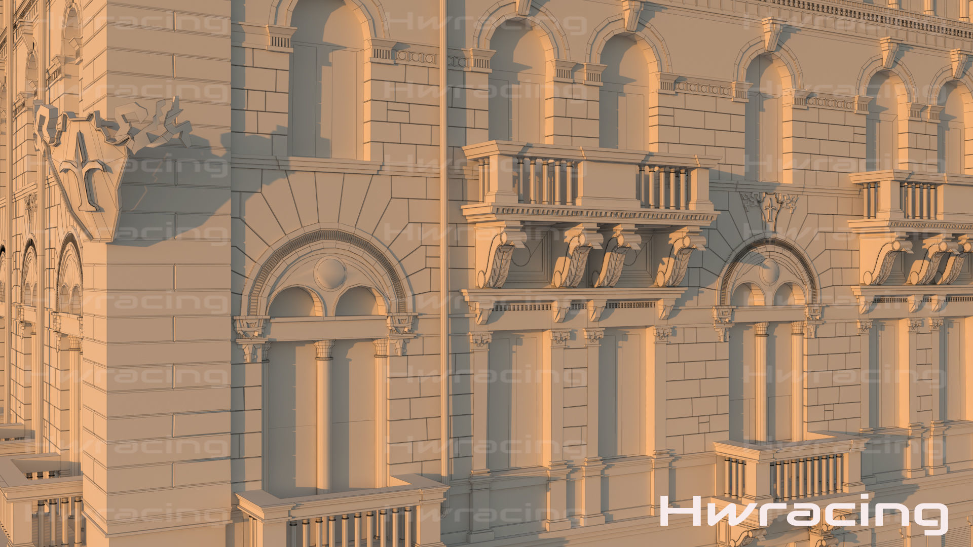 Palace Ponterosso place Trieste 3D model_8