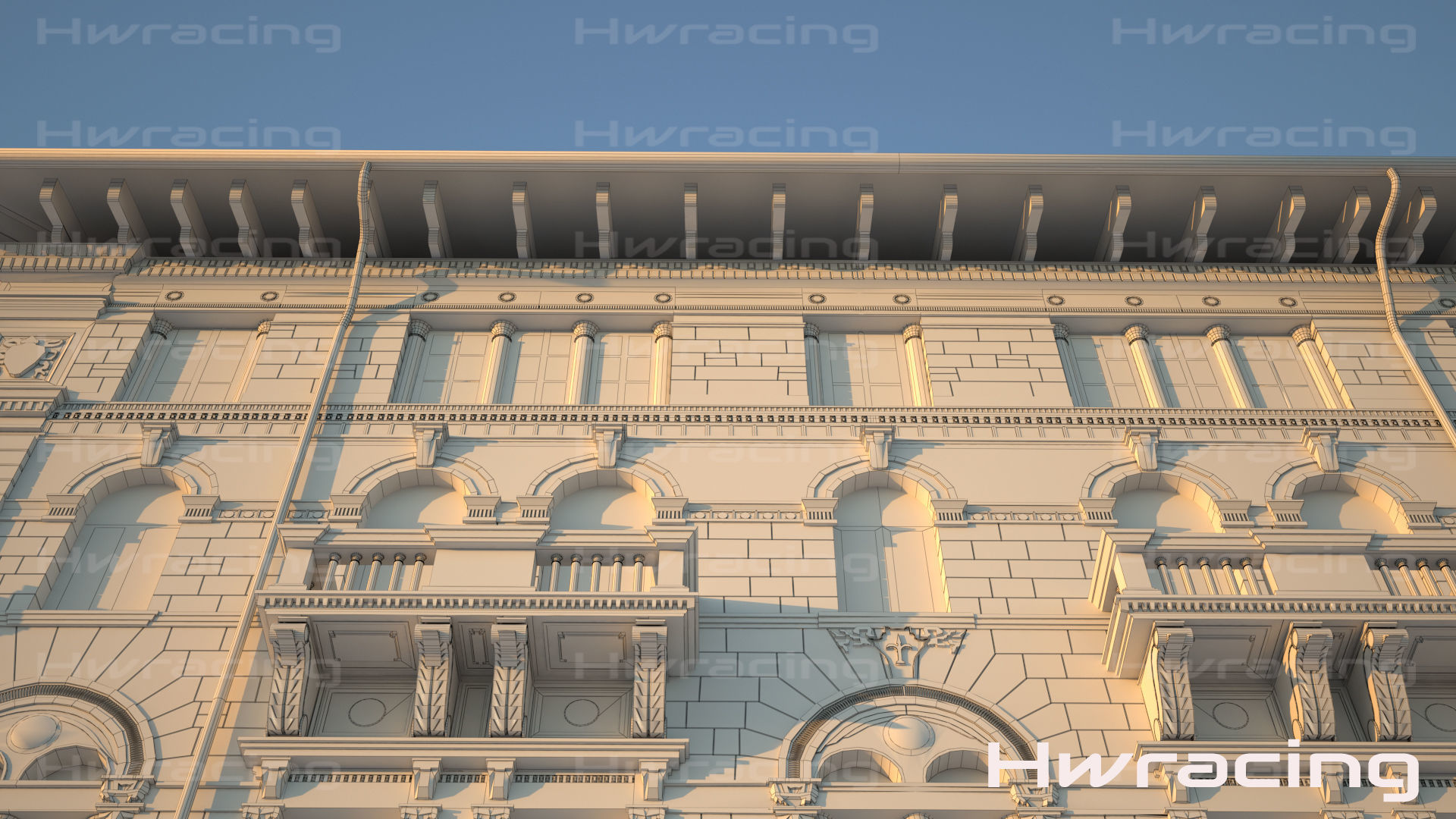 Palace Ponterosso place Trieste 3D model_11