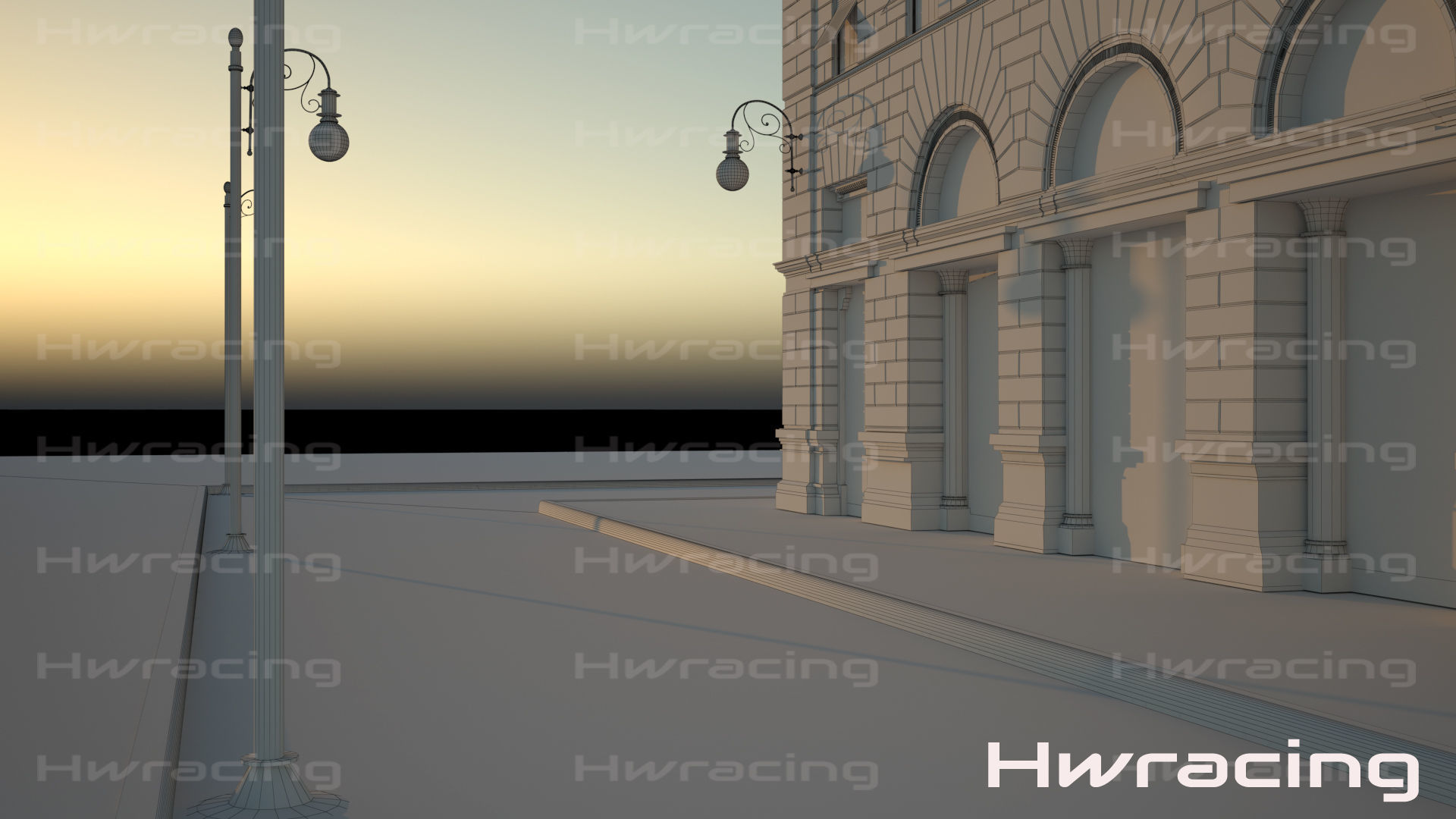Palace Ponterosso place Trieste 3D model_10