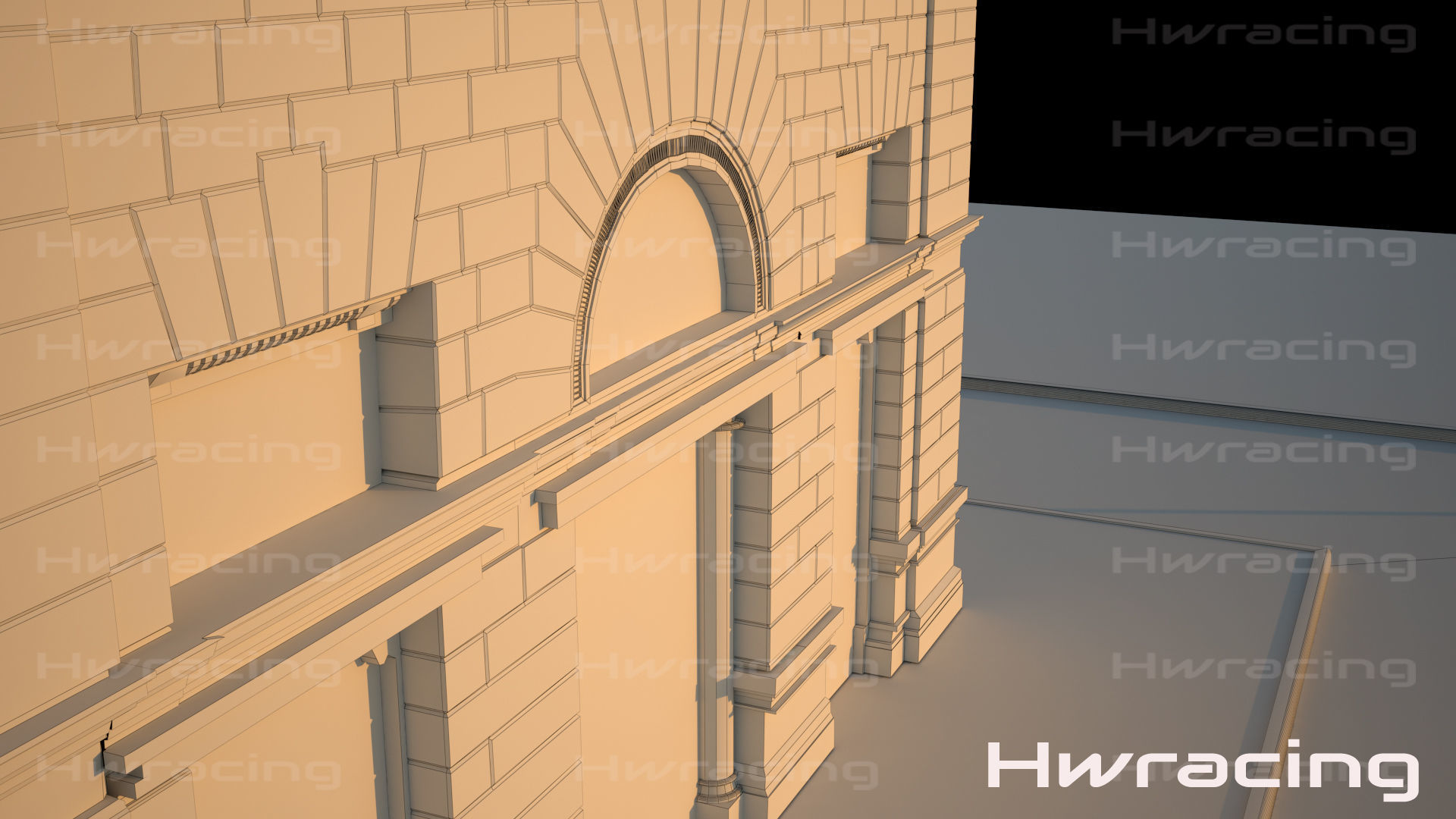 Palace Ponterosso place Trieste 3D model_12