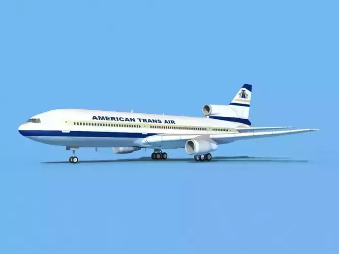 Lockheed L-1011 American Trans Air 1 3D model
