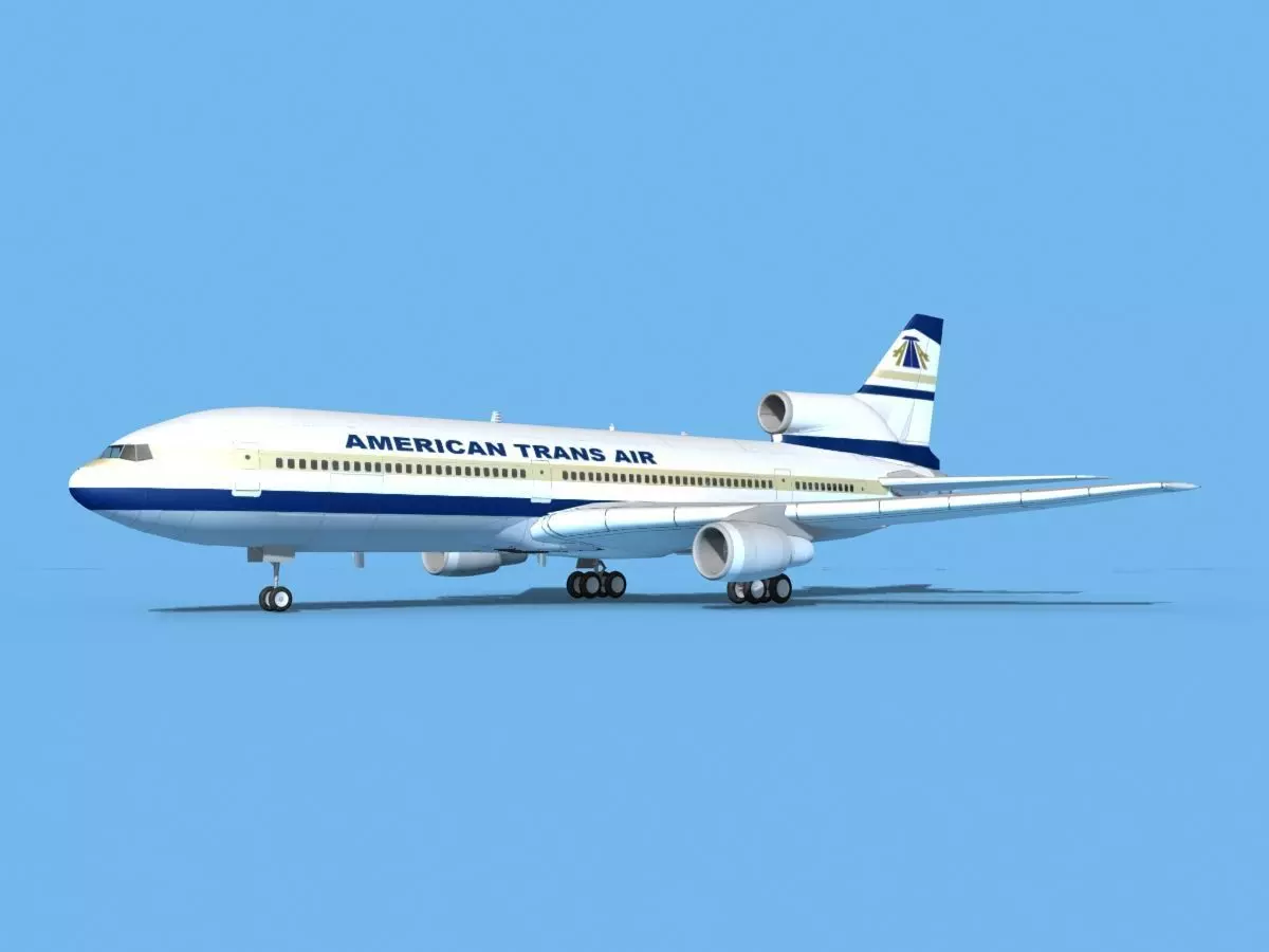Lockheed L-1011 American Trans Air 1 3D model_0