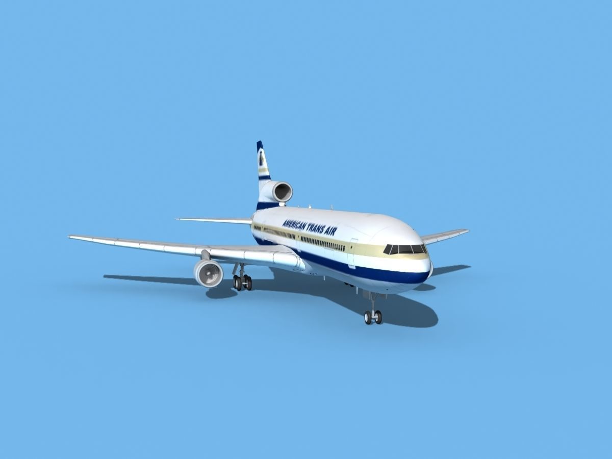 Lockheed L-1011 American Trans Air 1 3D model_2