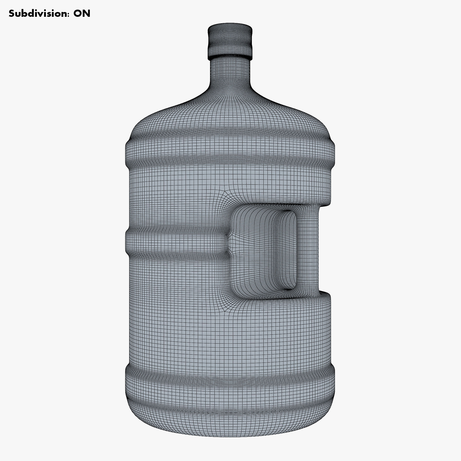 Water Bottle Container v 1 3D model_6