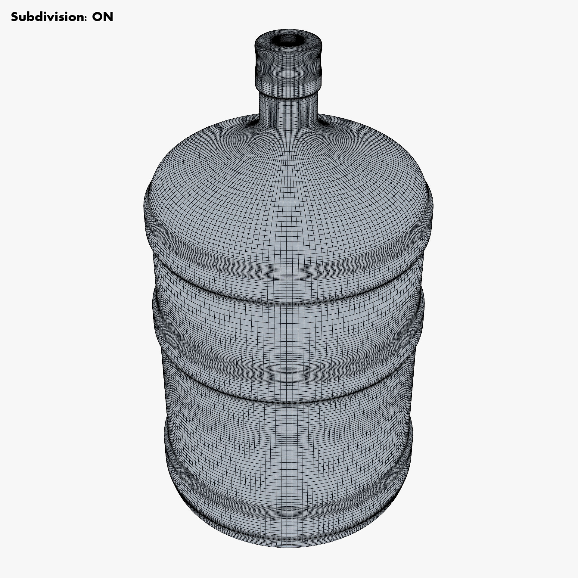 Water Bottle Container v 1 3D model_8