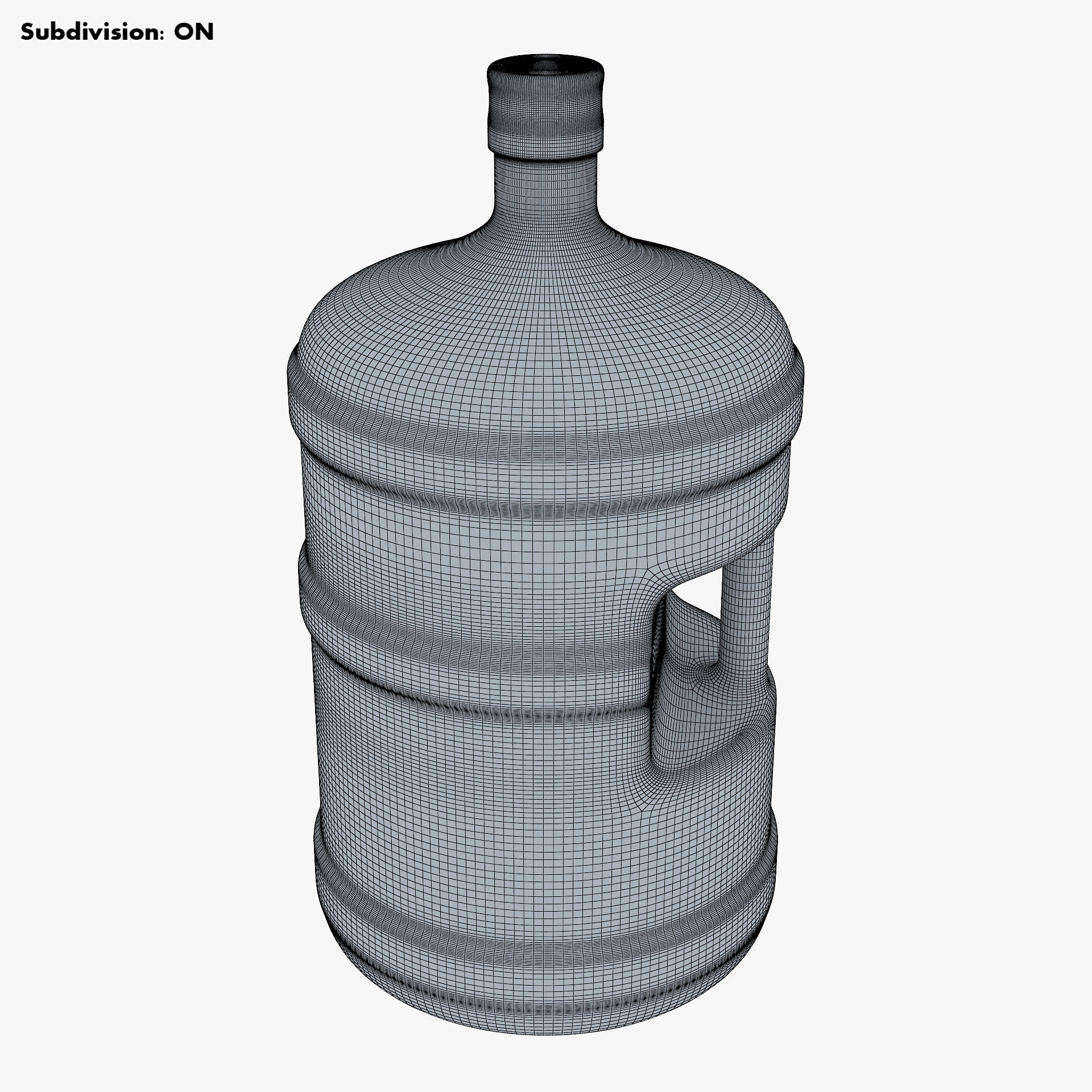 Water Bottle Container v 1 3D model_14
