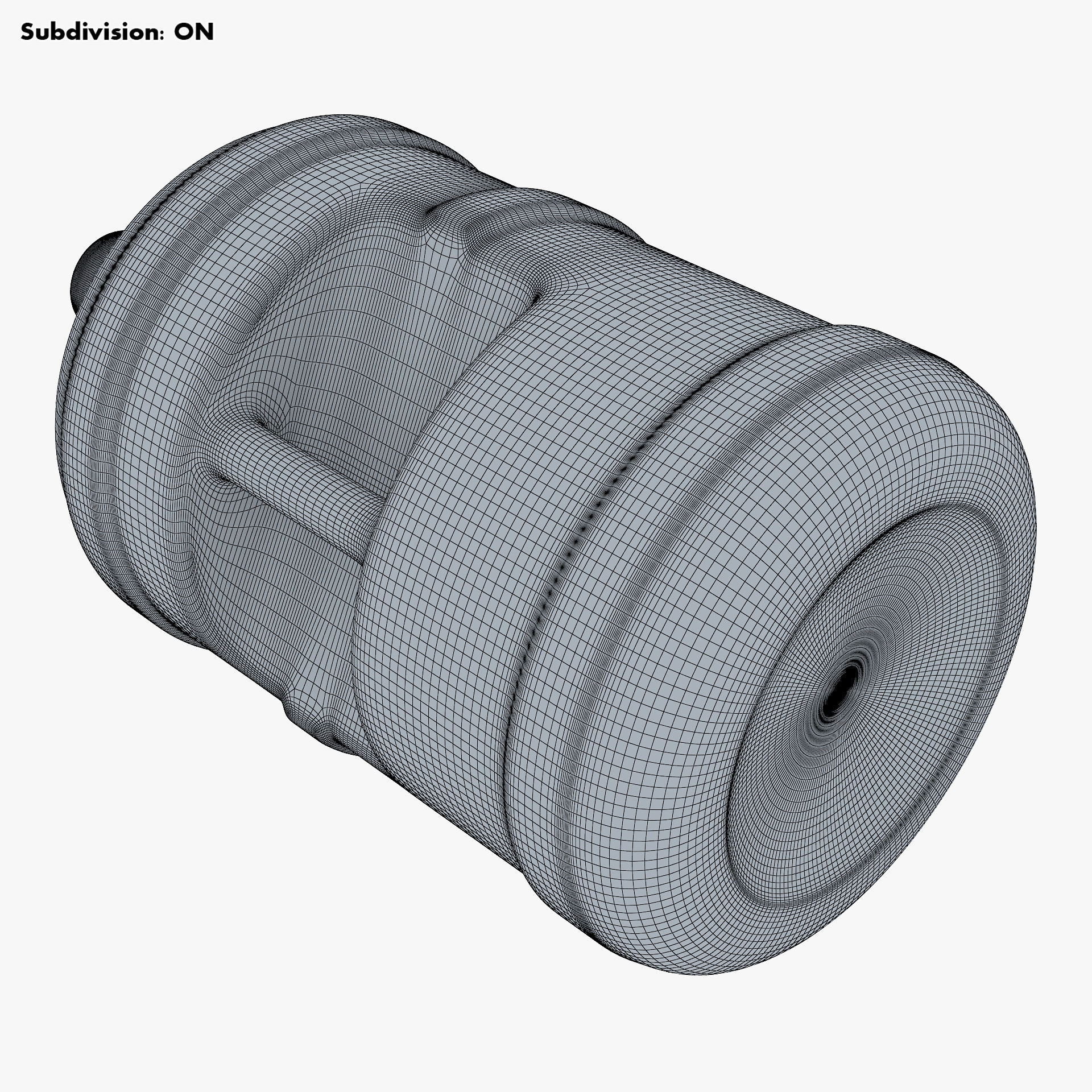 Water Bottle Container v 1 3D model_16