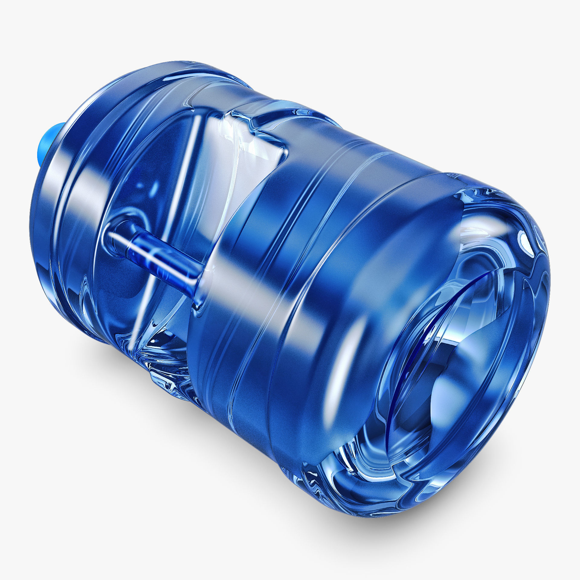 Water Bottle Container v 1 3D model_5