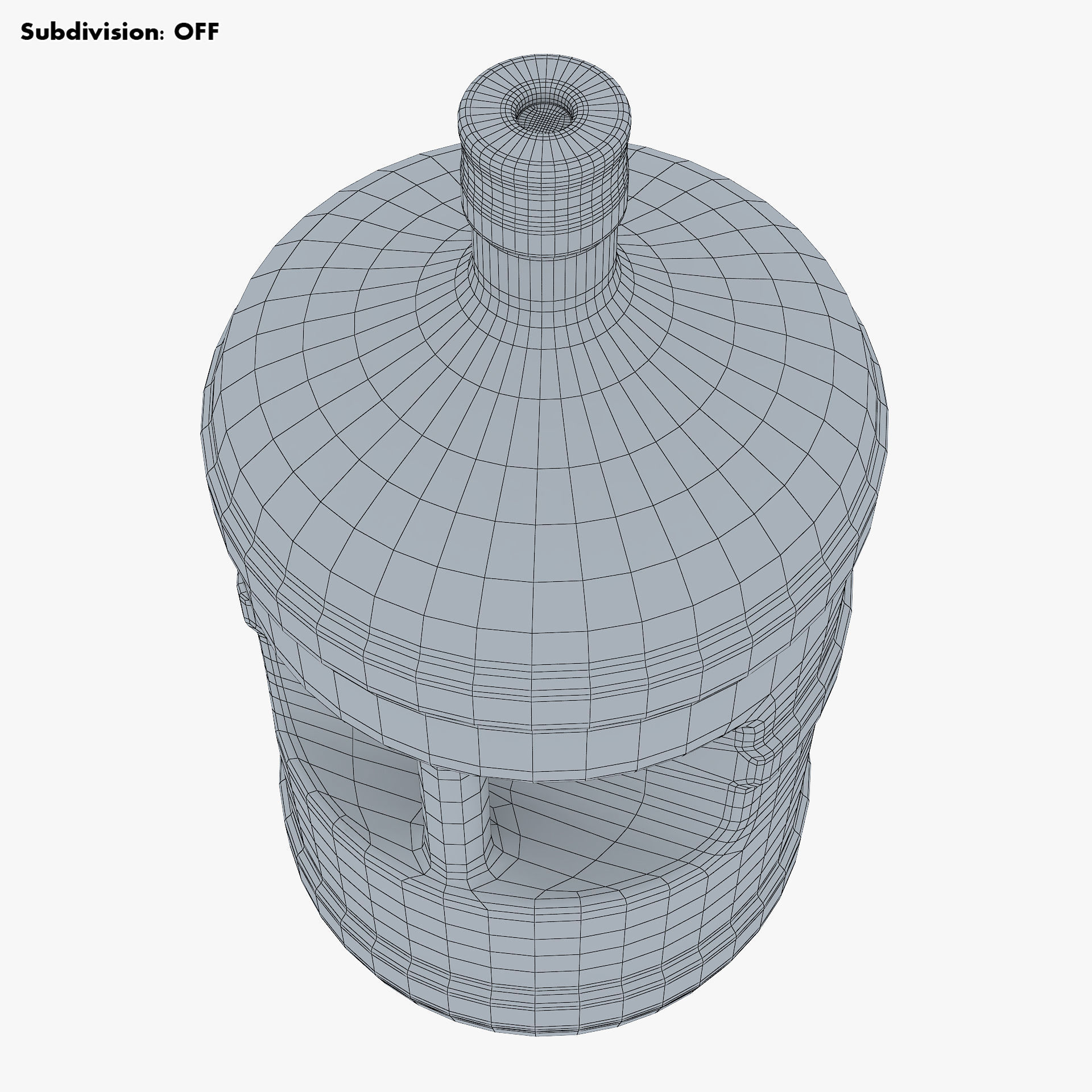 Water Bottle Container v 1 3D model_13