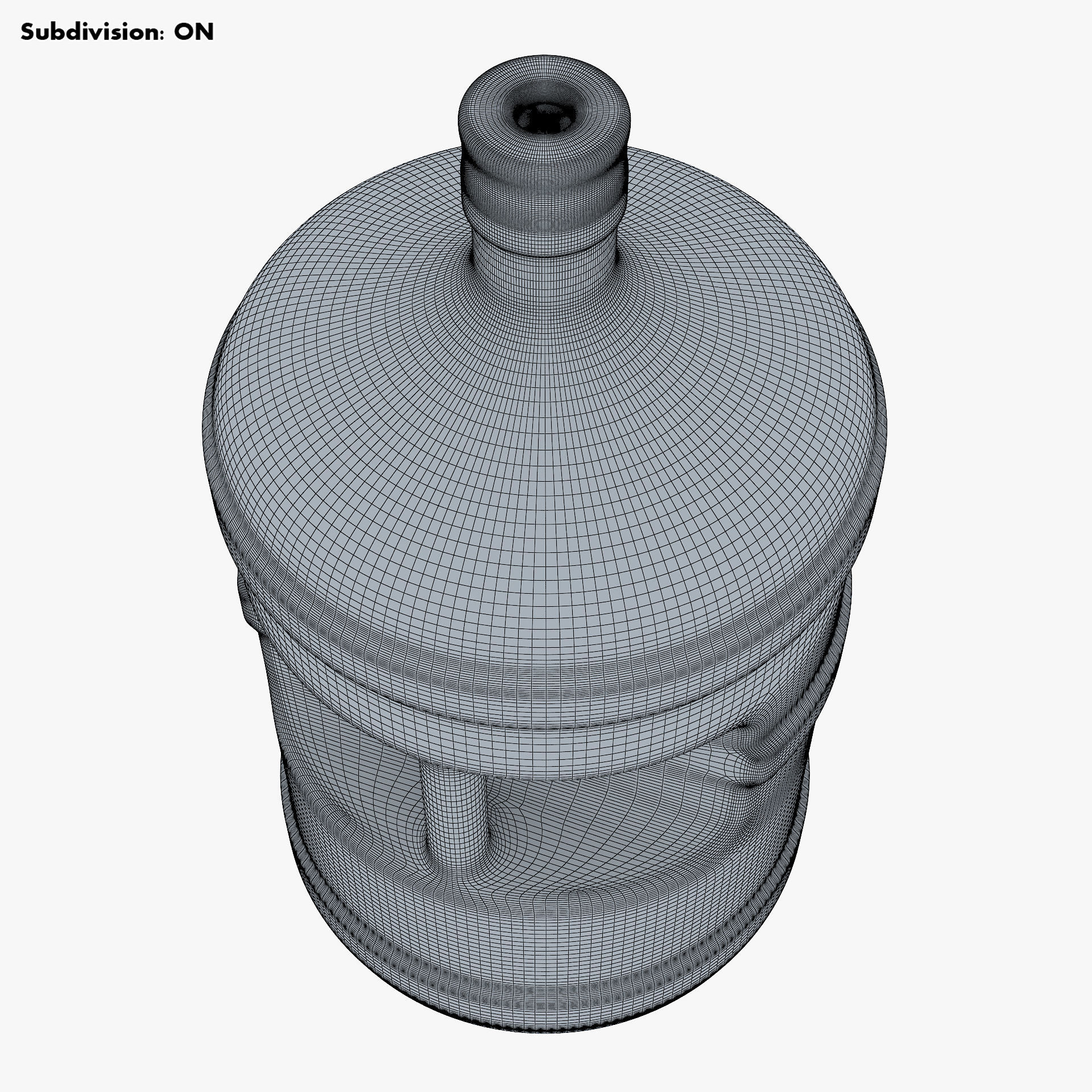 Water Bottle Container v 1 3D model_12