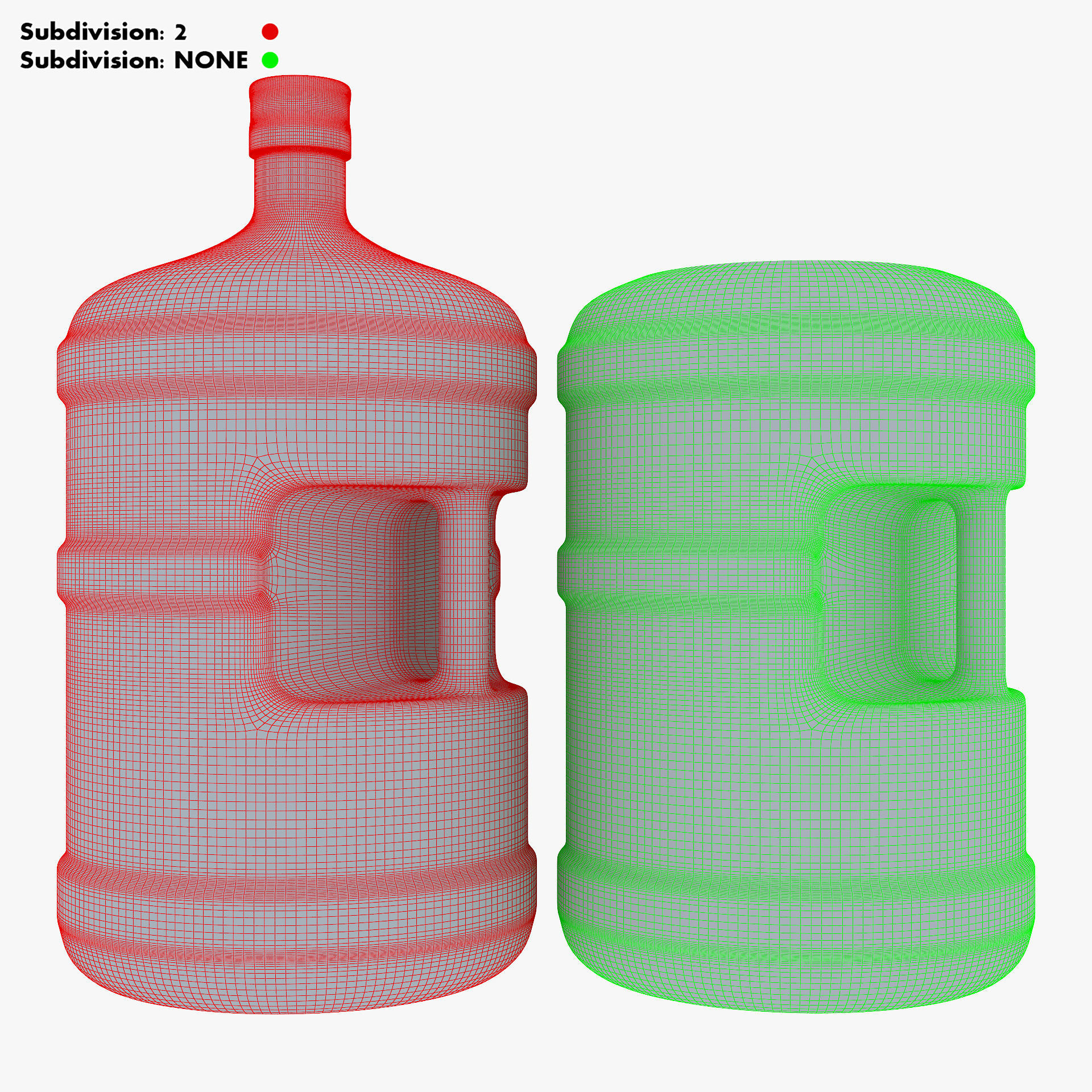 Water Bottle Container v 1 3D model_18
