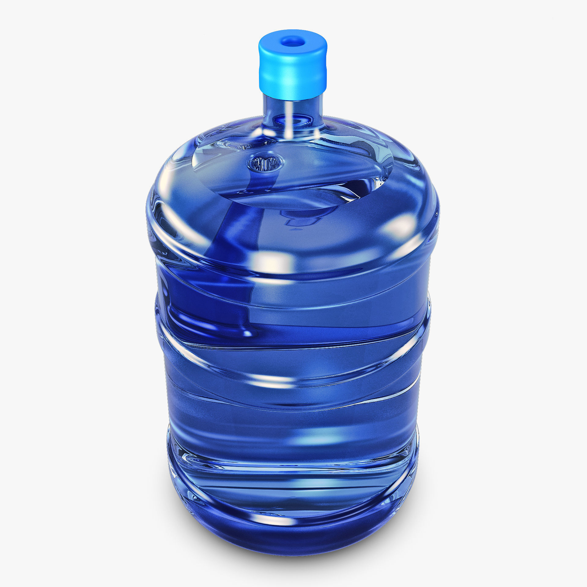 Water Bottle Container v 1 3D model_1
