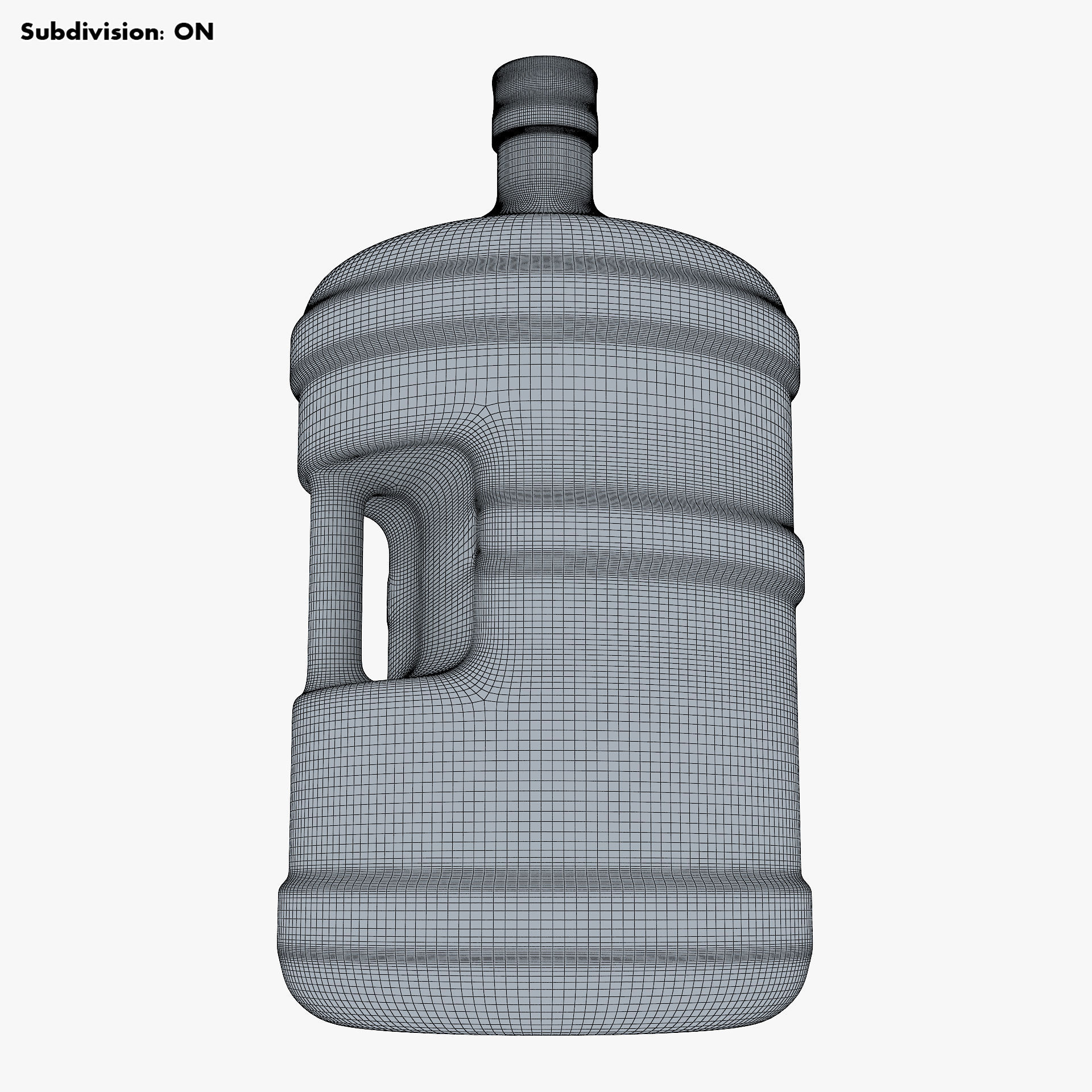 Water Bottle Container v 1 3D model_10