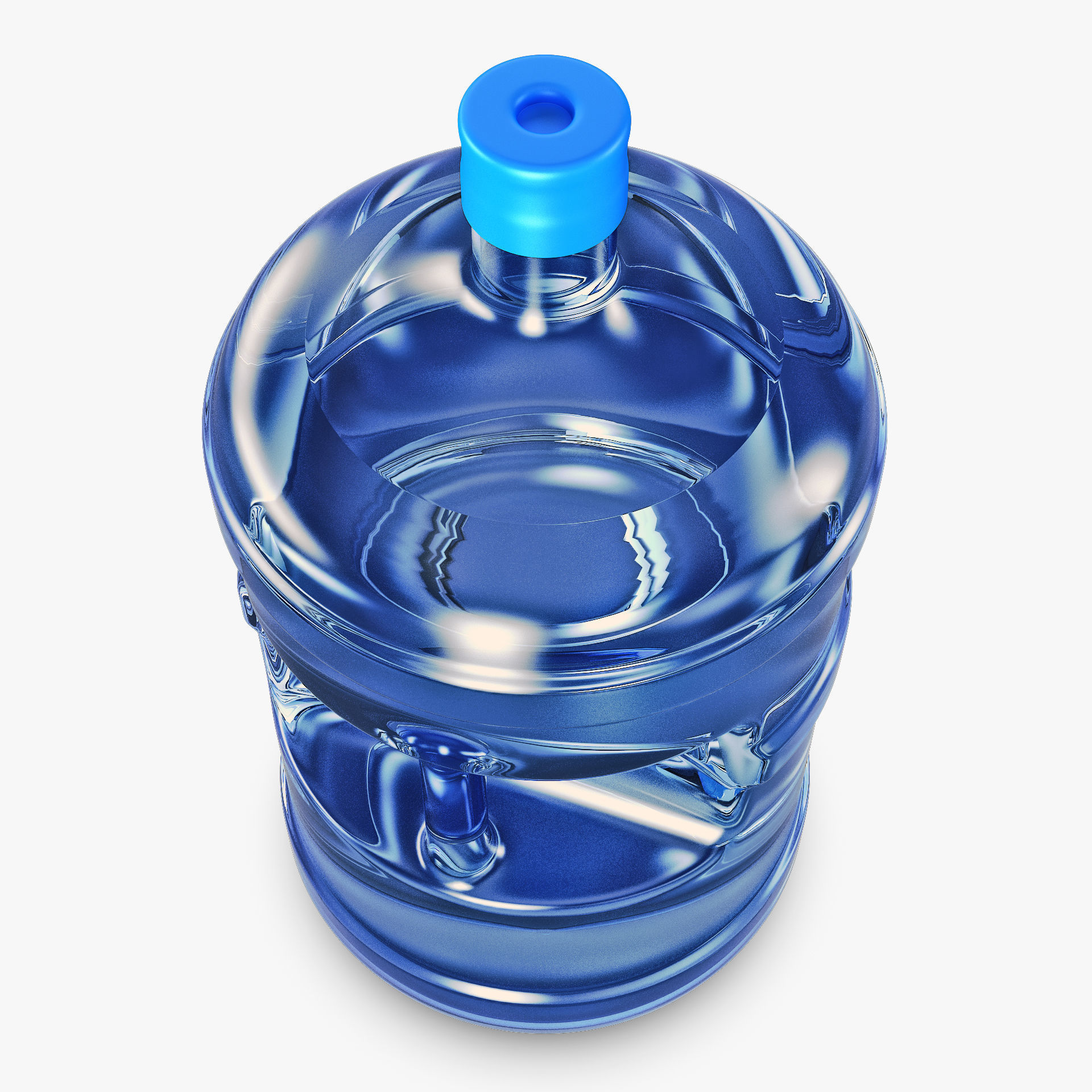 Water Bottle Container v 1 3D model_3