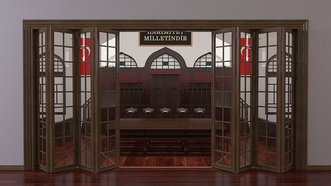 TBBM ILK KURUL SALONU - First Parliament Boardroom of Turkey 3D model