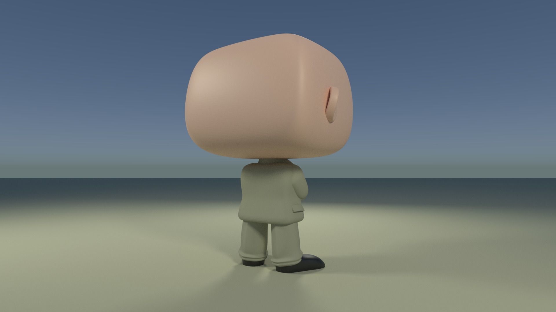 Custom Pop Suit Business Man Figure 3D print model 3D print model_7