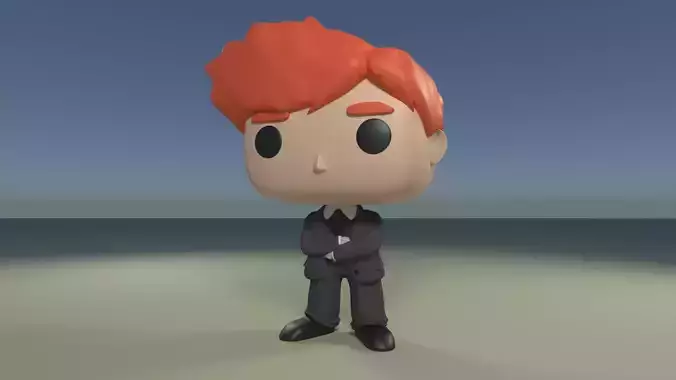 Custom Pop Suit Business Man Figure 3D print model