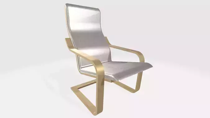 Collection - Chairs chair with wooden seat and metal legs