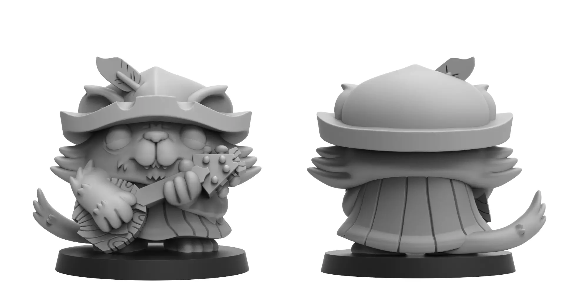 Heresylab - Chibi Bard Cat 3D print model_0