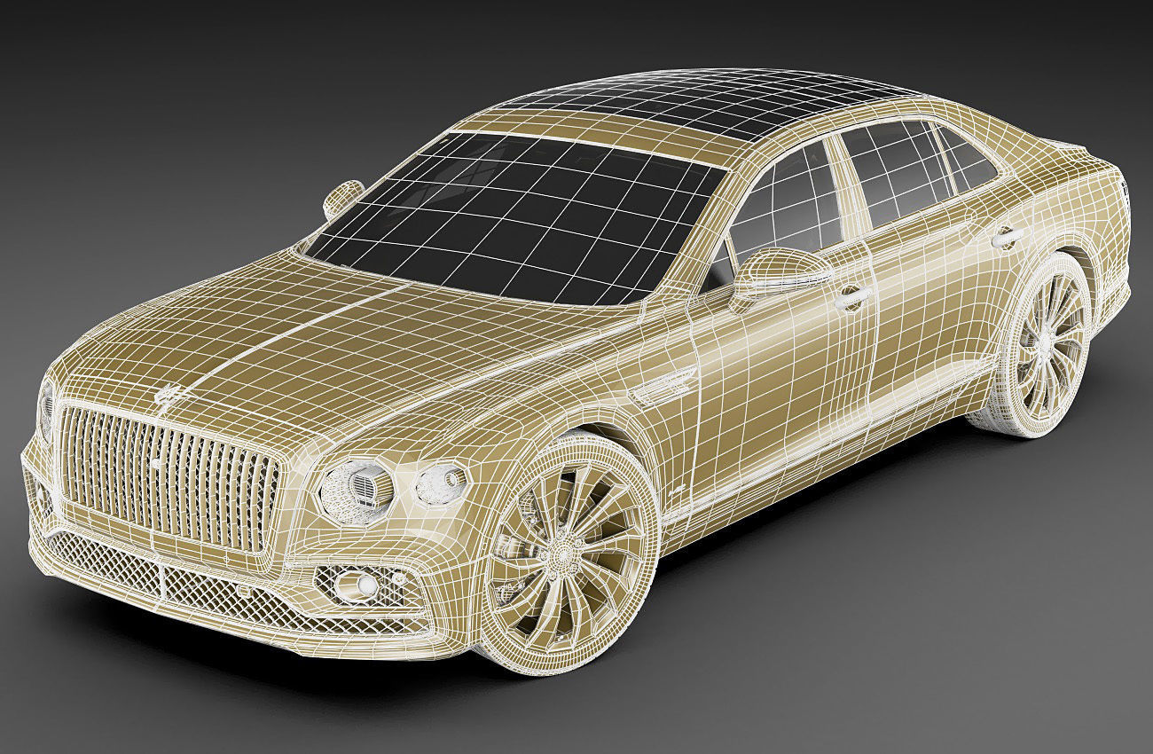 Bentley Flying Spur 2020 3D model_22
