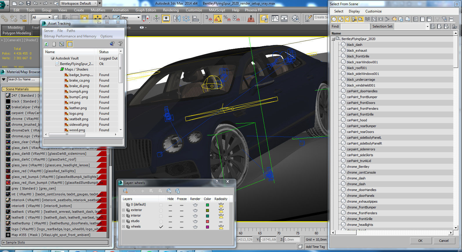 Bentley Flying Spur 2020 3D model_25
