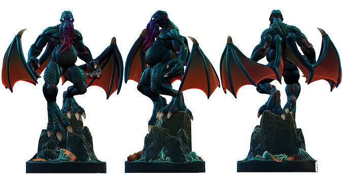 Cthulhu STL Model nintendo legends of zelda dragon statue 3D print model