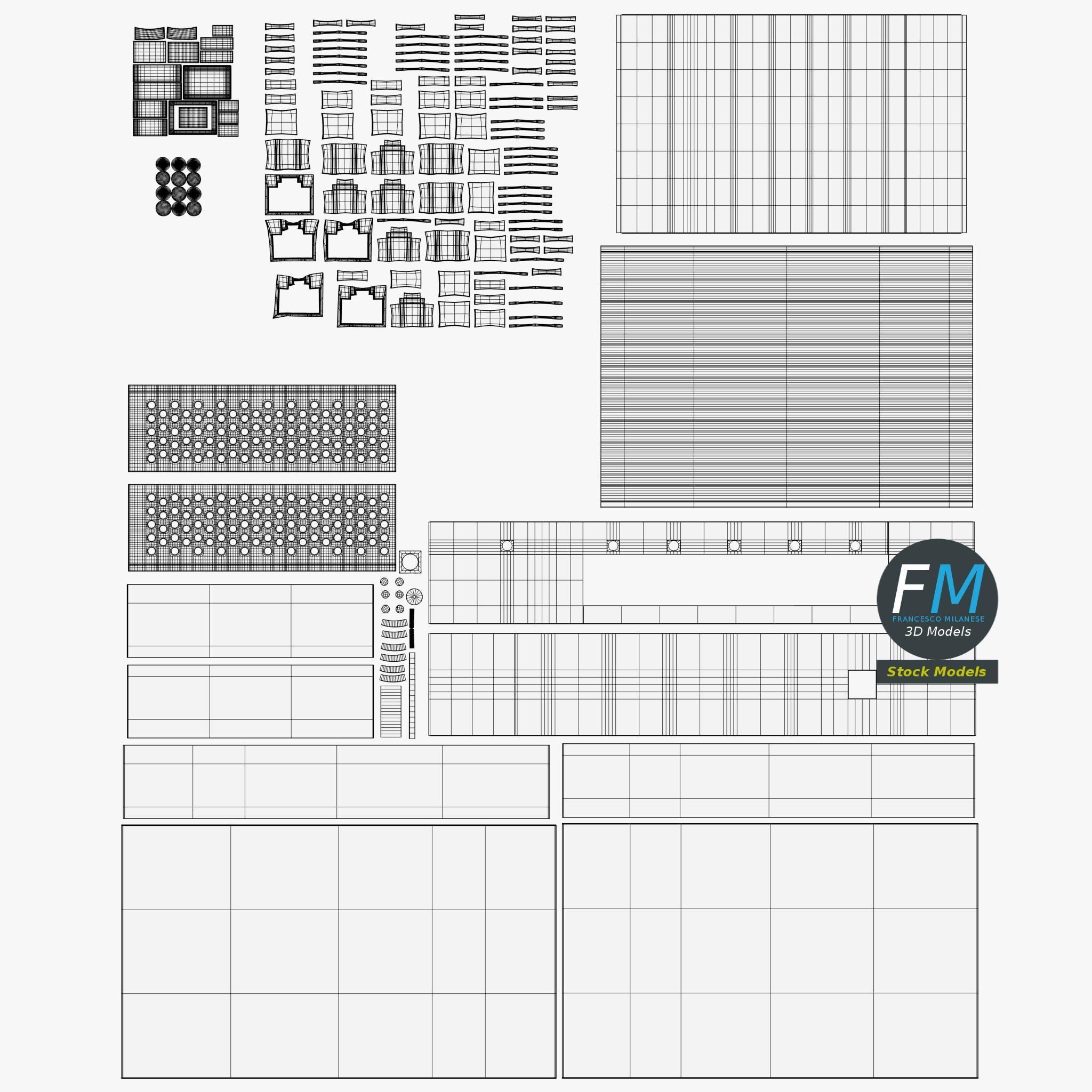 Network switch 3D model_11