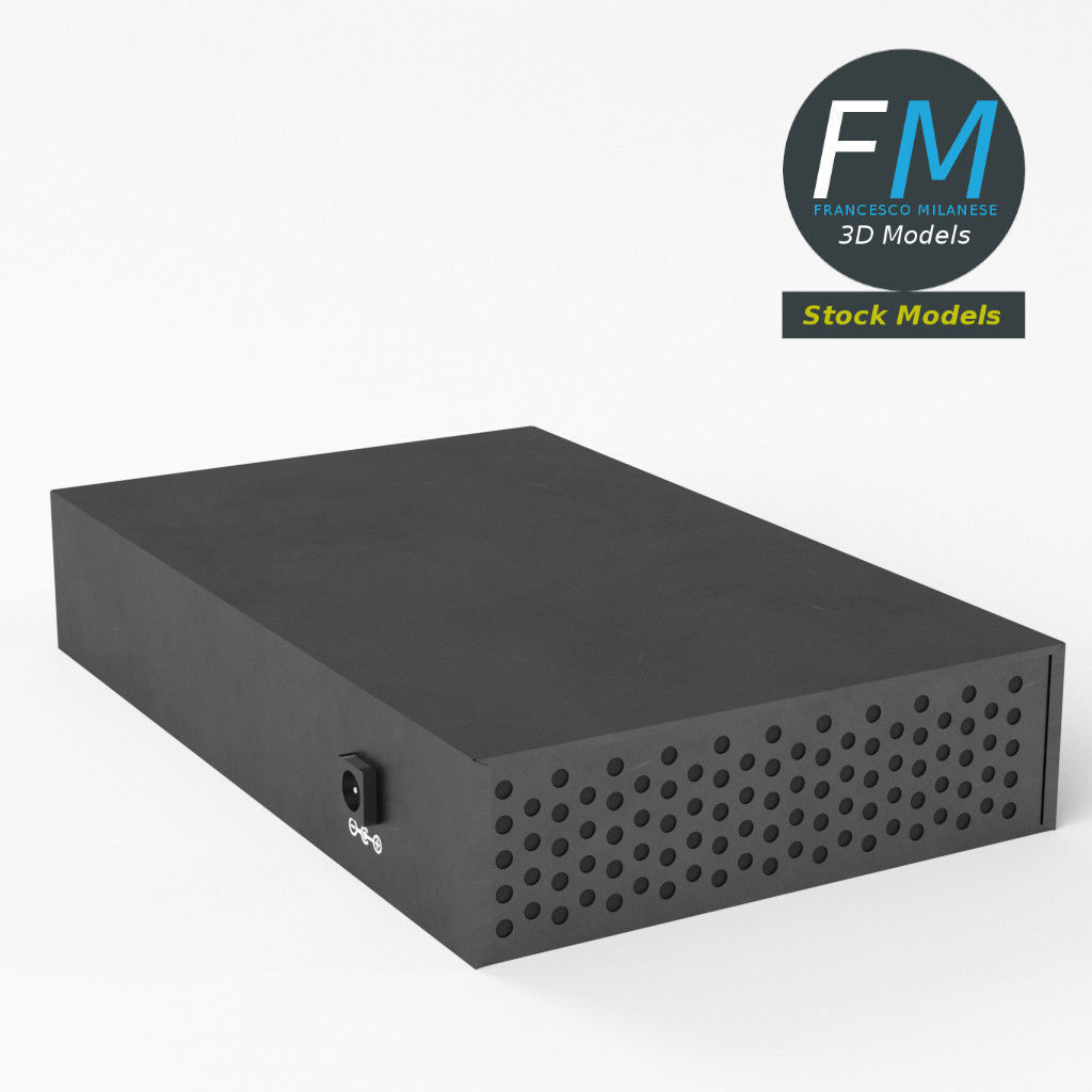 Network switch 3D model_5