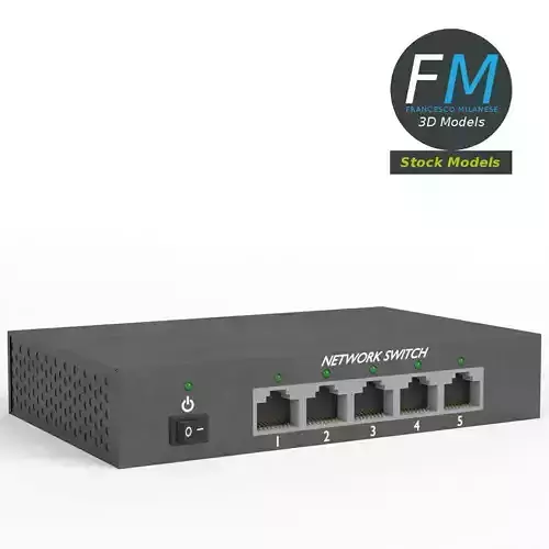Network switch 3D model
