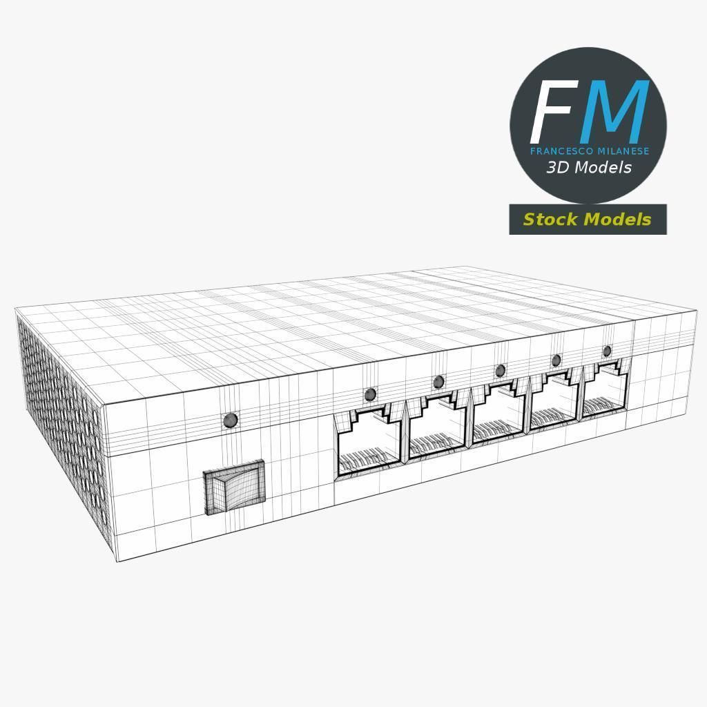 Network switch 3D model_7