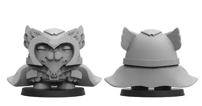 Heresylab - Chibi  Paladin Cat 3D print model