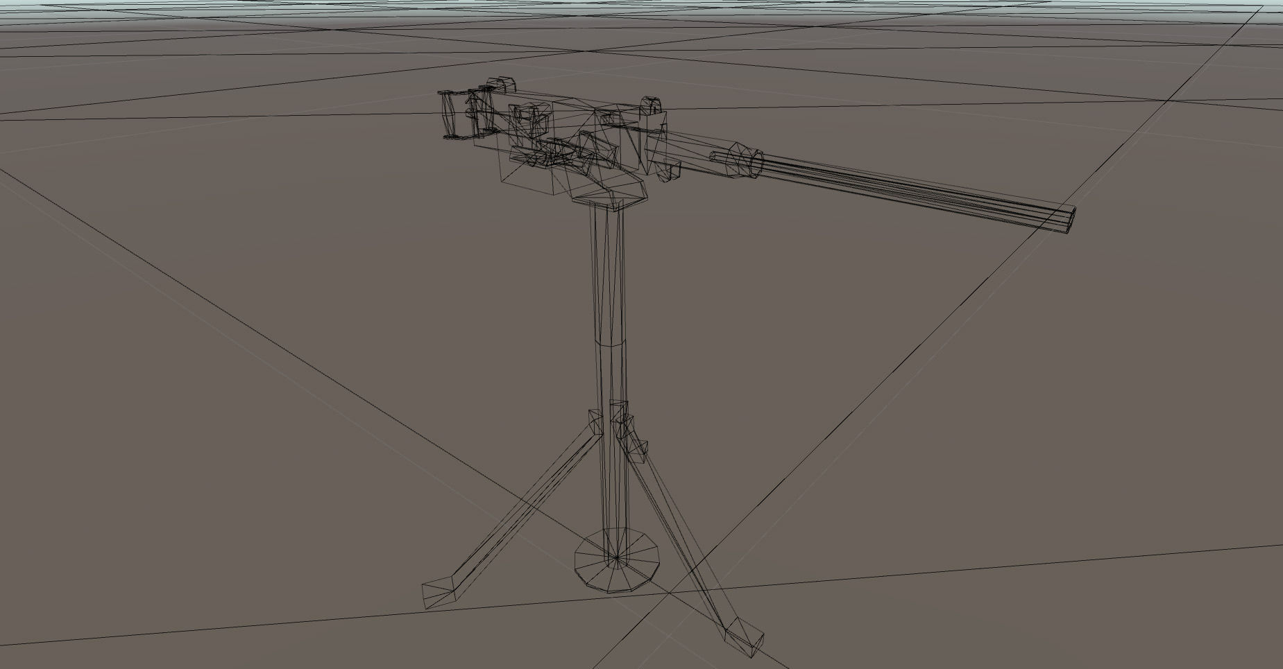 Browning M2 50 Low-poly 3D model_4