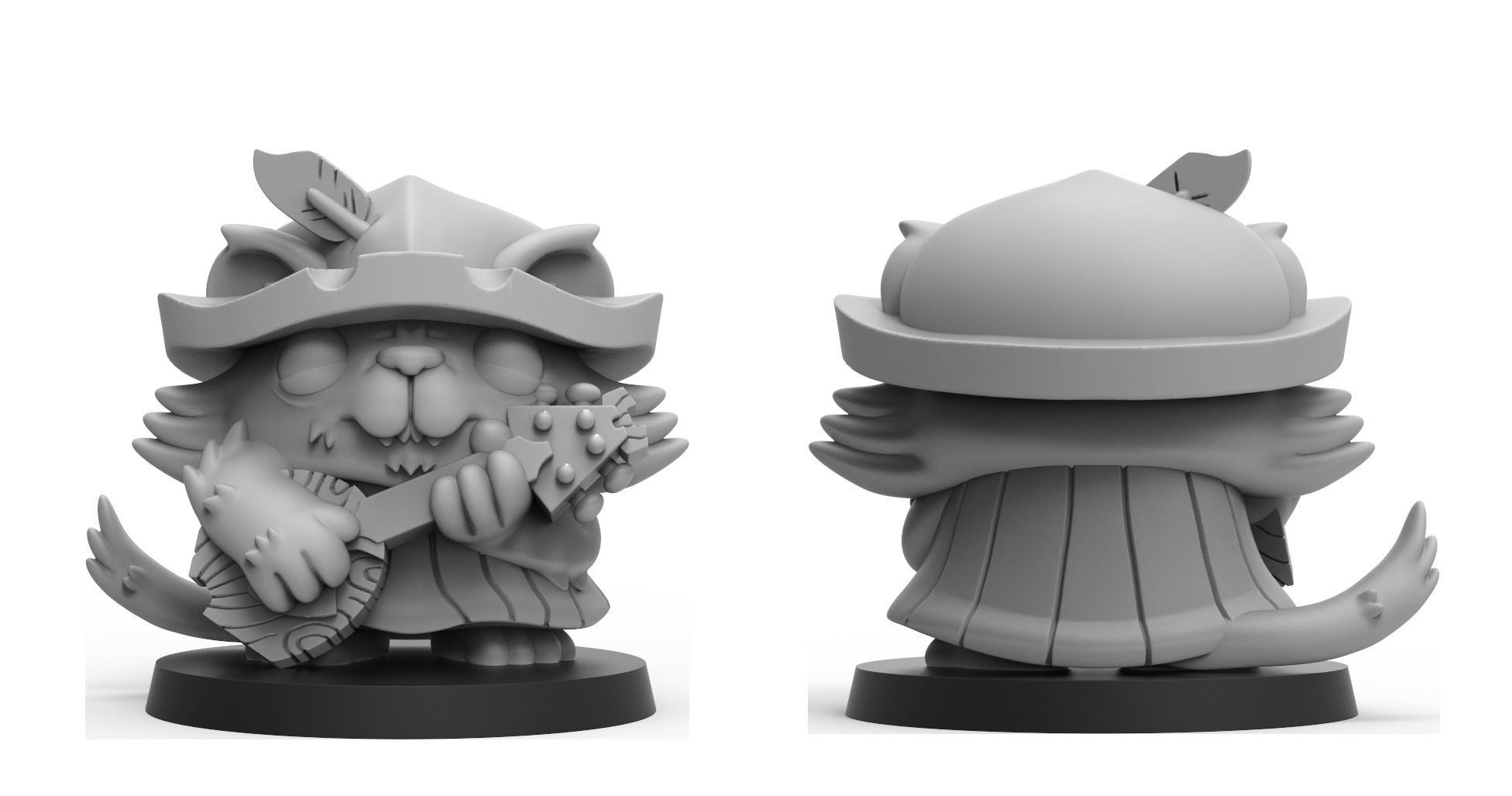 Heresylab - Chibi DD Cat Collection 12 models 3D print model_2